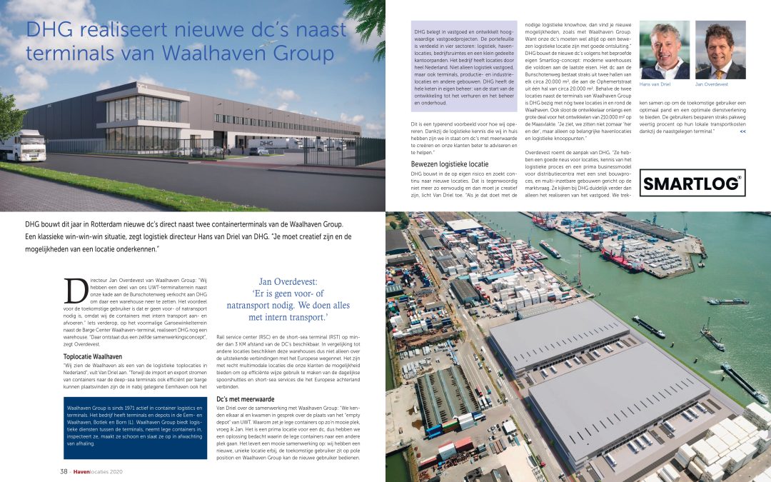 DHG realiseert nieuwe dc’s naast terminals van Waalhaven Group